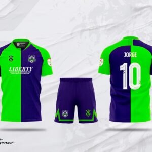 Belmopan FC Blue & Light Green Football Kit