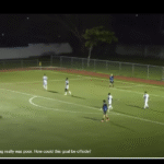Against the Champions, the officiating really was poor. How could this goal be offside?