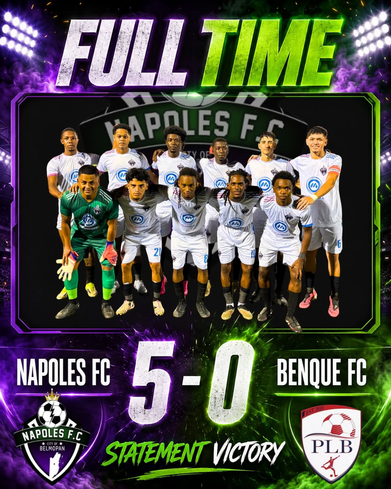 FULL TIME: NAPOLES FC 5–0 BENQUE FC!